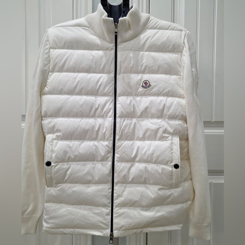 Moncler Ivory Quilted Puffer Jacket